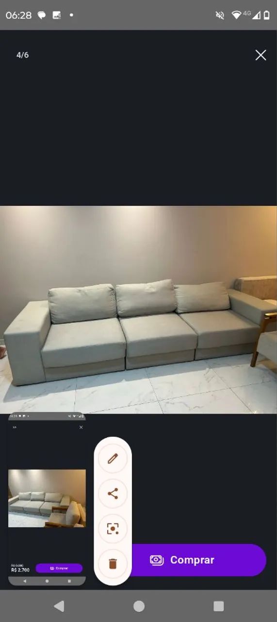 Sofá luxuoso retrátil  - Foto 4