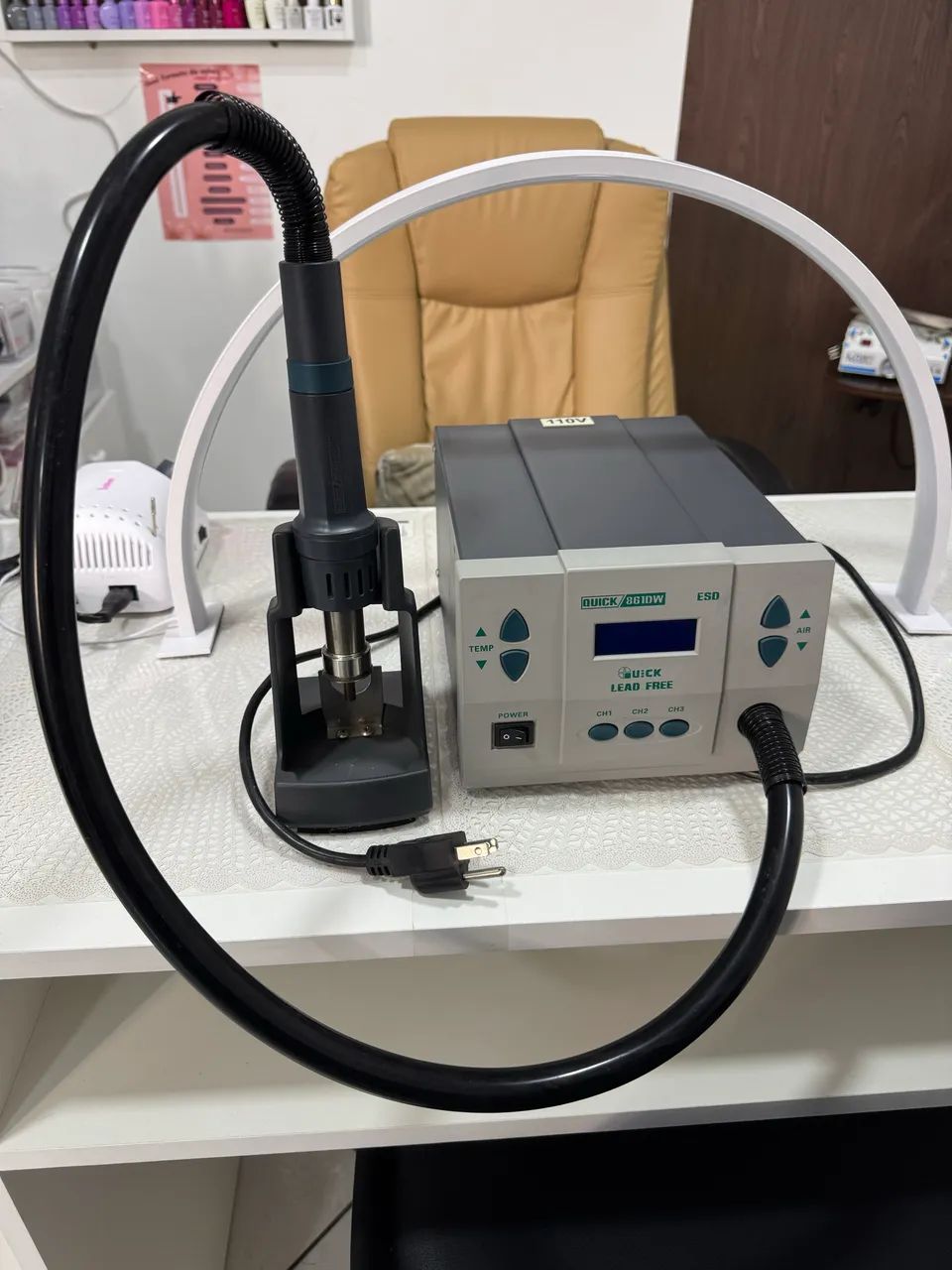 Quick 861DW 110V ou 220V - estação de ar quente - Foto 3