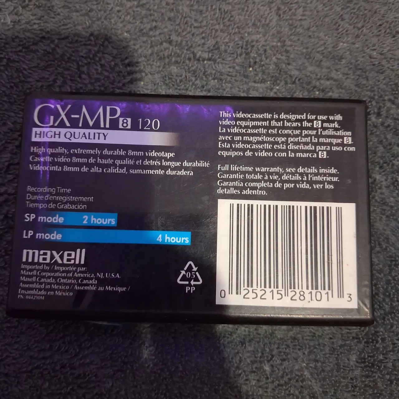 Fita vhs maxell 8mm GX-MX - Foto 3
