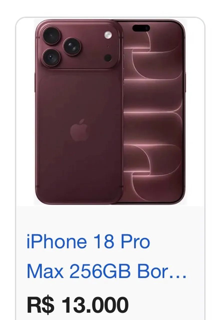 iPhone 18 pro Max 256