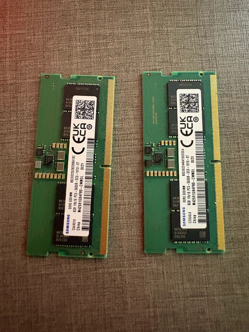 Samsung DDR5 8GB×2 計16GB PC5-5600B Kit de Memorias RAM 16GB (8x2) Samsung DDR5 5600Mhz - Notebook