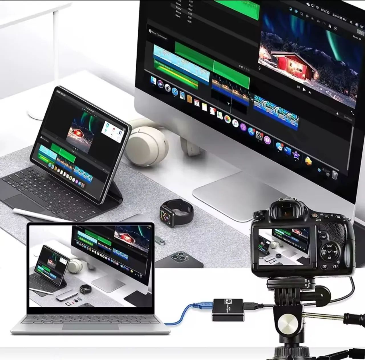 Placa de Captura 4K Ultra HD com Loopout HDMI - Para Lives, PS5, Xbox e PC  - Foto 4