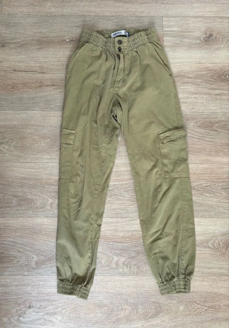 calça cargo verde