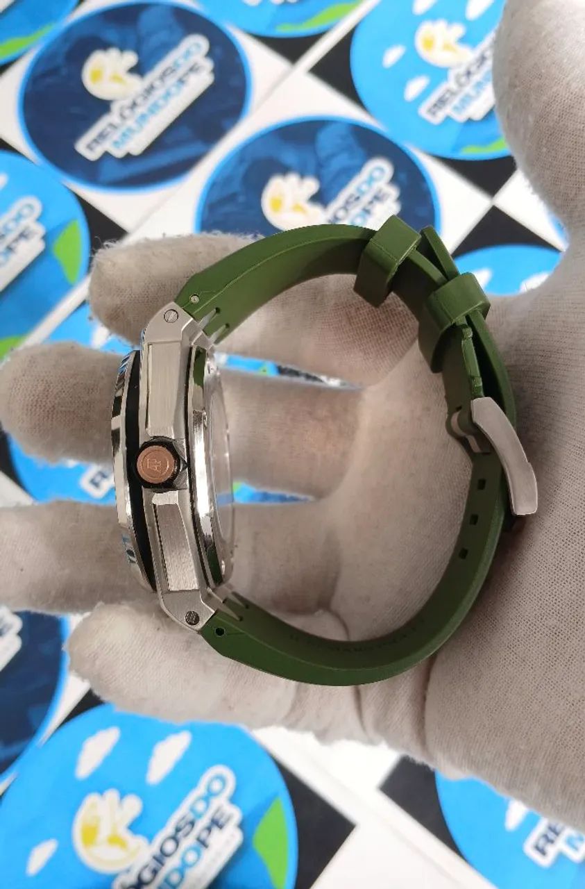 RELÓGIO ROYAL OAK OFFSHORE GREEN AUTOMÁTICO  - Foto 3