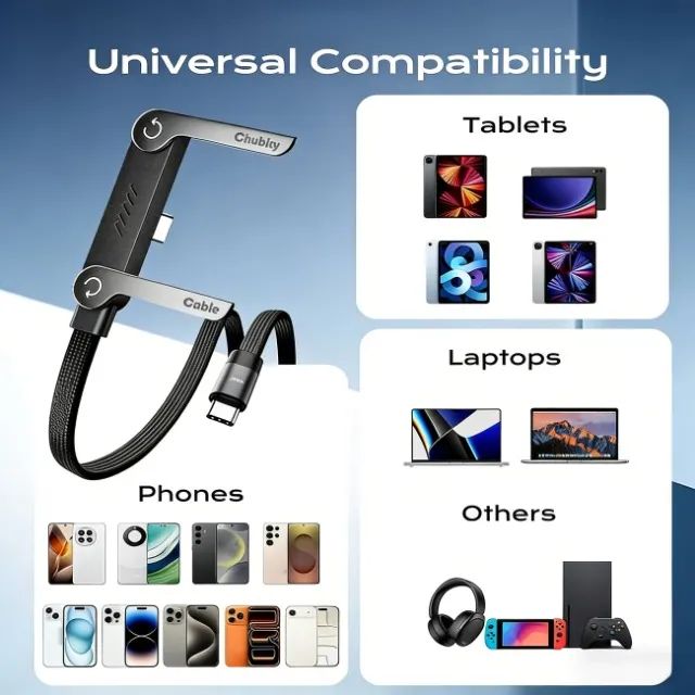 SUPORTE + CABO TURBO 240W USB-C COM BASE PARA CELULAR - Foto 4