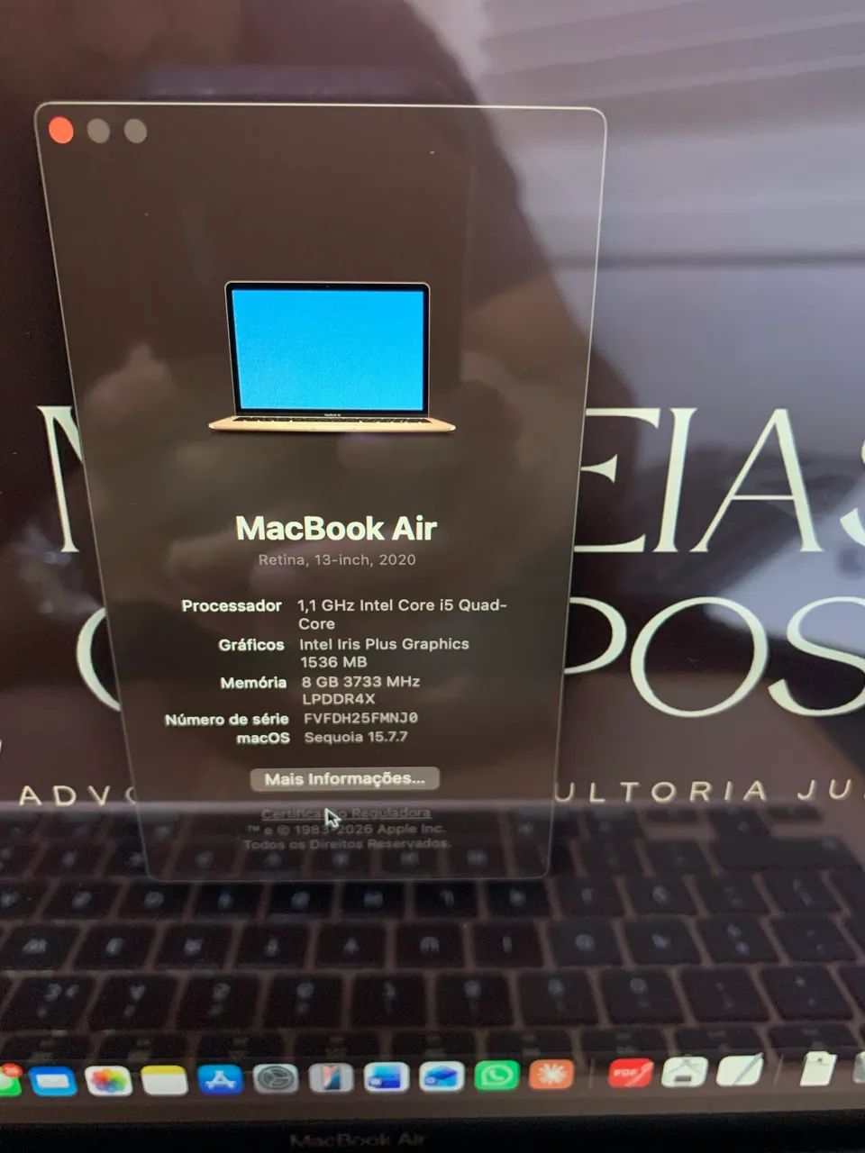 MacBook Air 2020, I5, 8GB RAM, SSD 256GB - Notebooks - Cidade