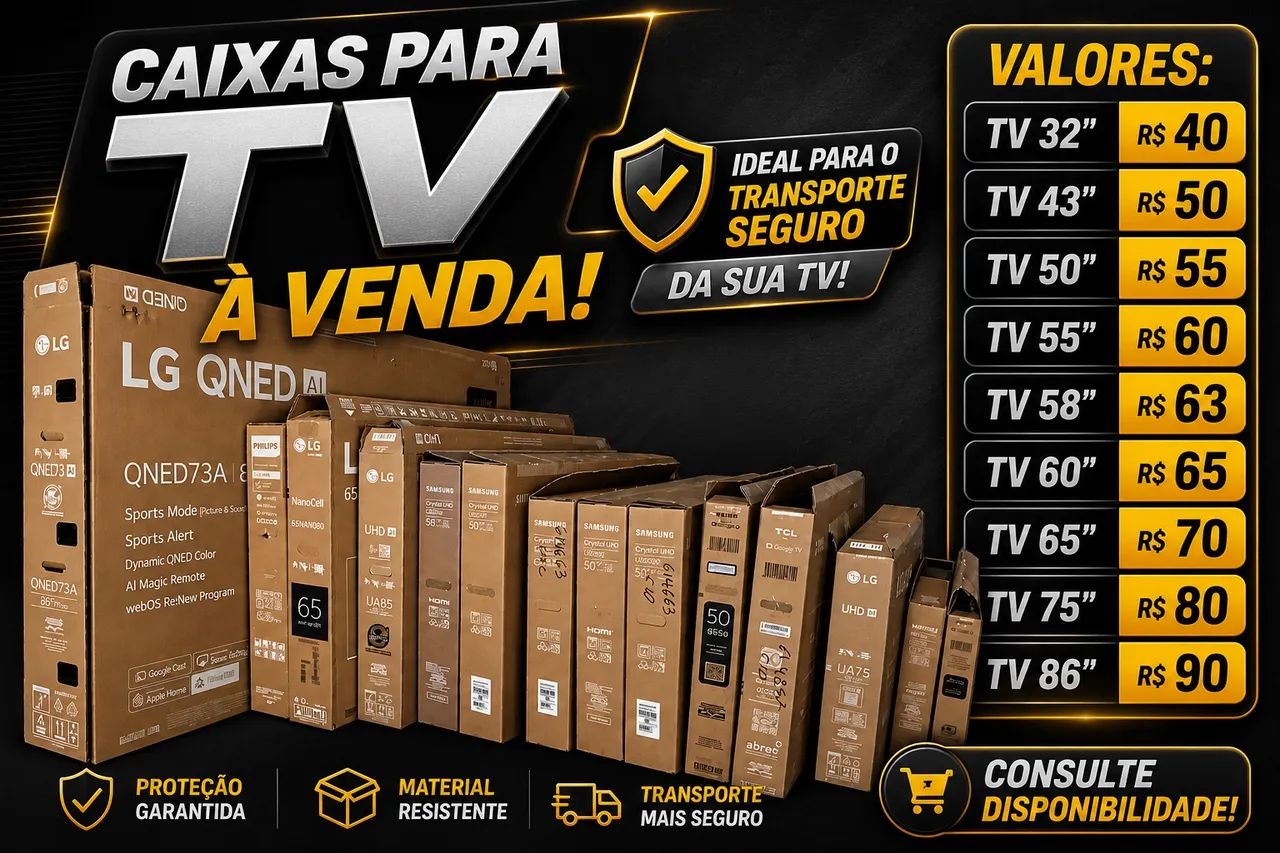 caixa para tv
