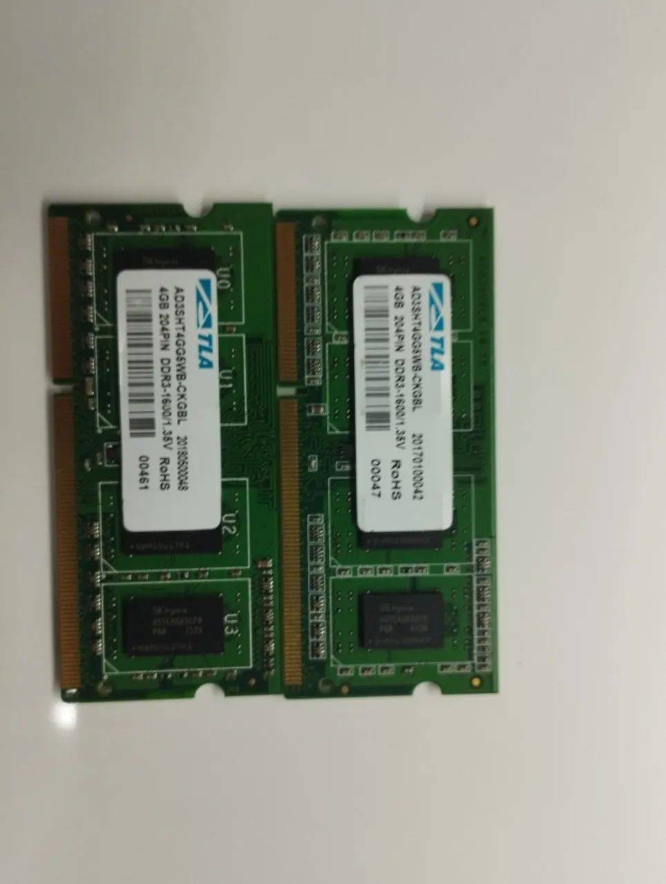 Kit 2 Memórias para notebook ddr3 8 gb , 1,35V
