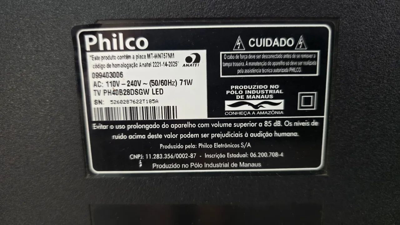 TV Philco 40 com defeito  - Foto 4