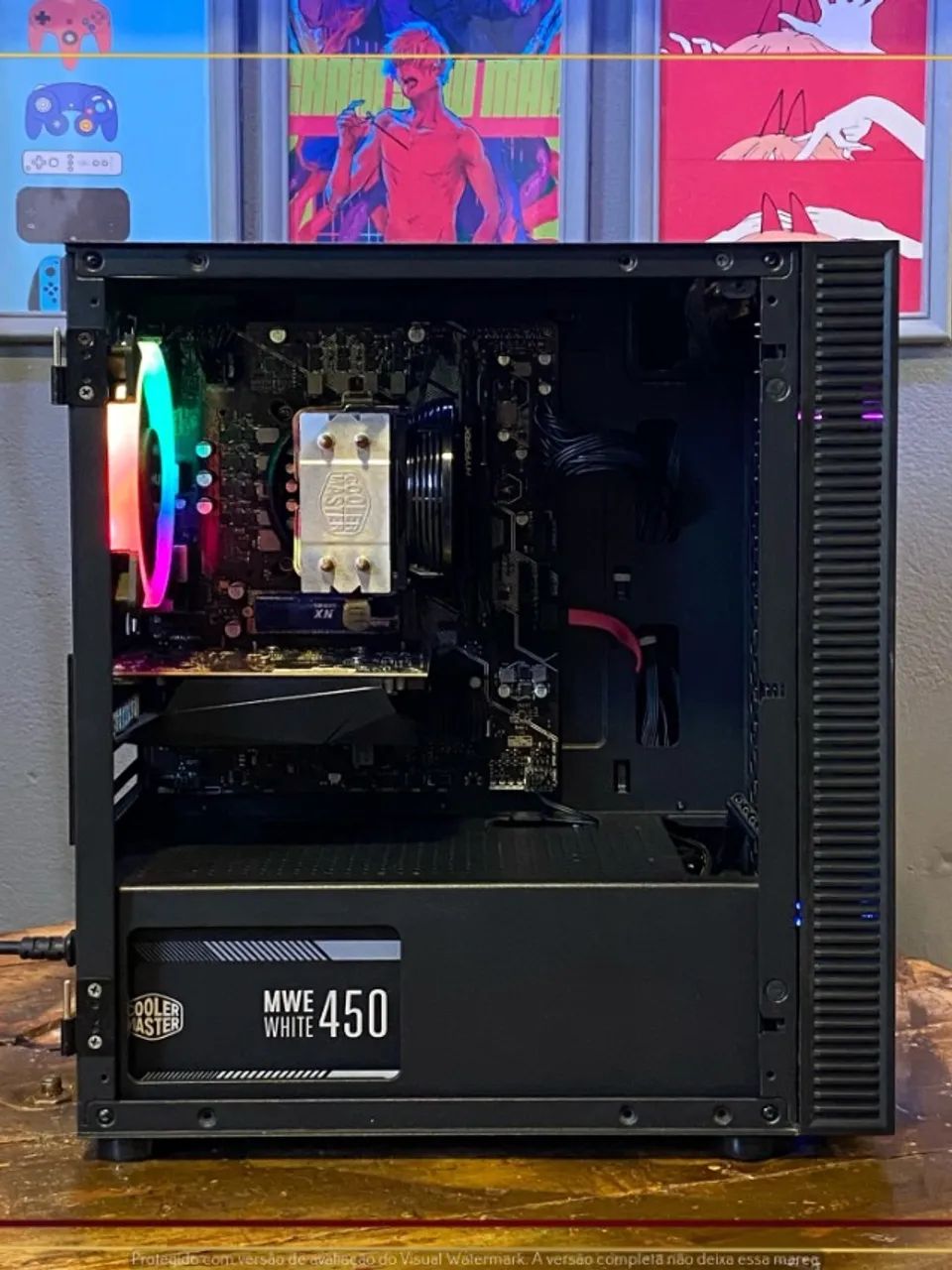 Setup Intel i3 10105F, 16gb, 256gb NVMe, RX 550 4gb, Fonte 450W, Gabinete Mavint - Foto 3