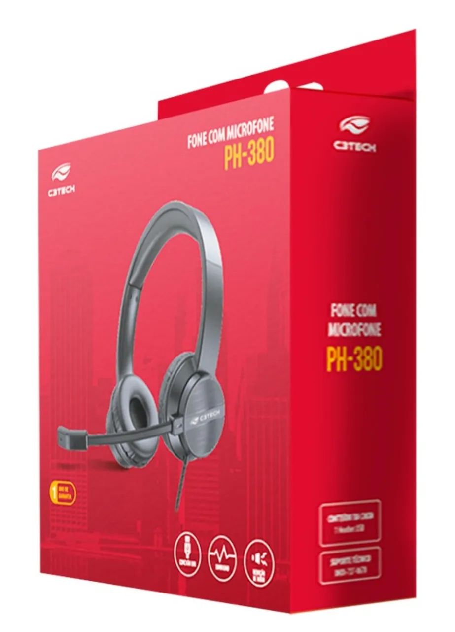 FONE HEADSET USB C3TECH PH-380BK - Foto 5