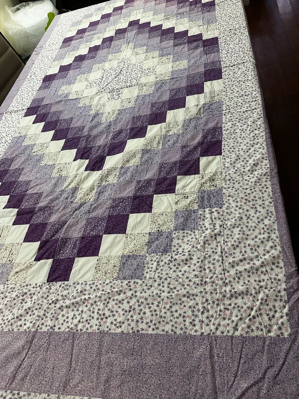Cobre leito de solteiro pachwork 