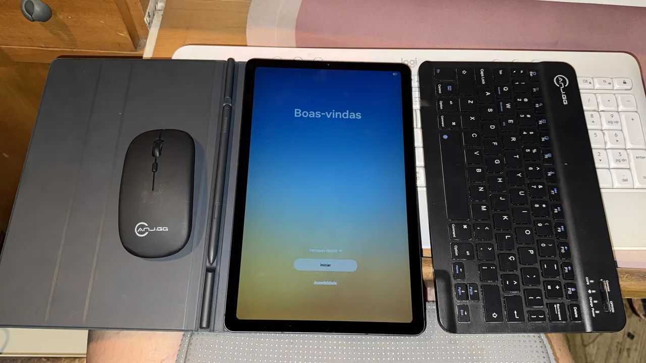 Tablet Samsung s6 lite com caneta capa brinde teclado e mouse perfeito estado - Foto 4