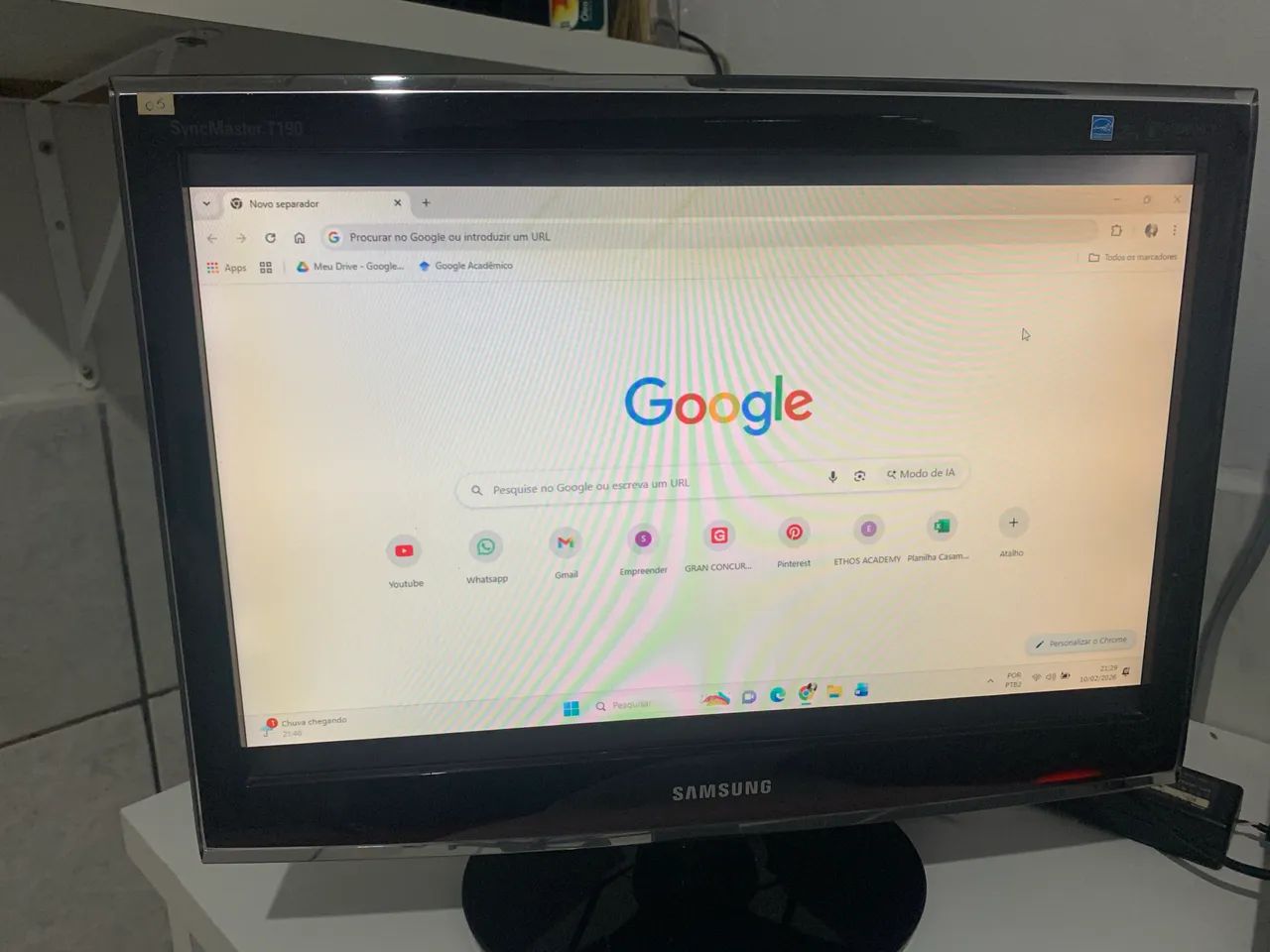 Monitor Samsung SyncMaster T190 - 19 | Funcionando Perfeito