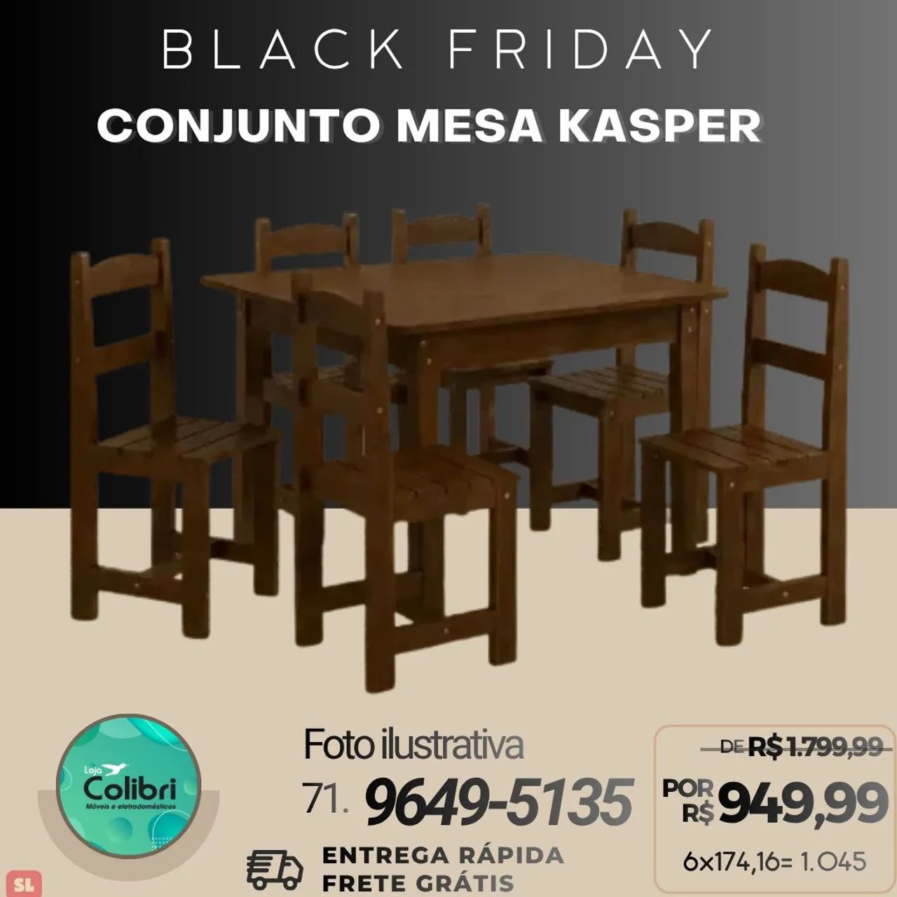 Conjunto Mesa  - Foto 4