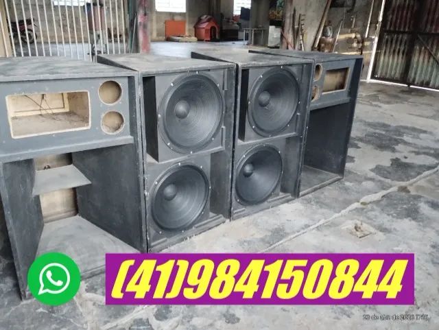 2 Caixas de grave selenium 2x18 1000w 