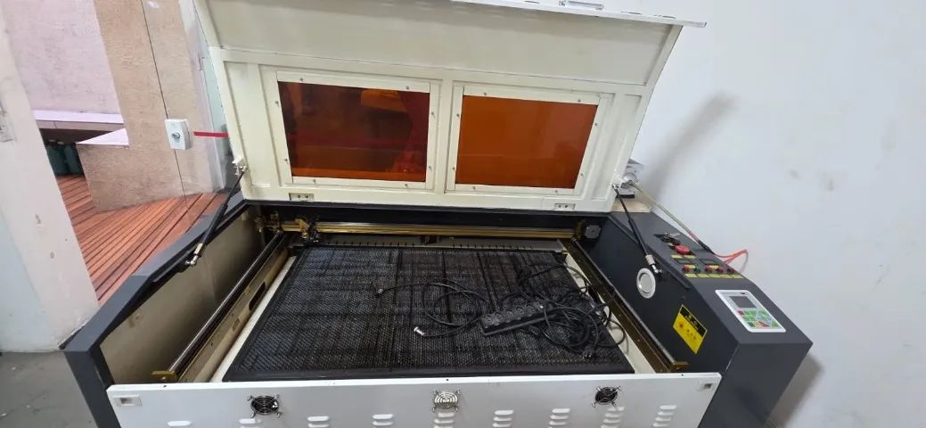 Máquina Laser CO2 Duplotech 9060 c/ Chiller CW-5200 220V Revisada - Foto 5