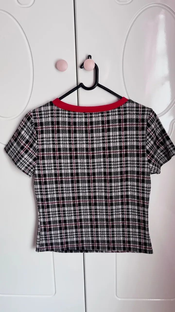 camiseta xadrez forever 21 - Foto 2