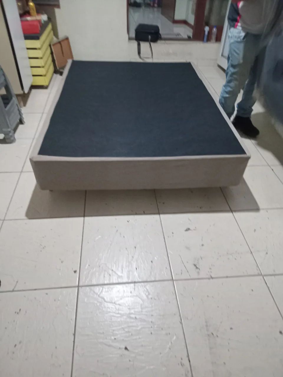 Cama box casal padrão 138x188 base reformada  - Foto 2