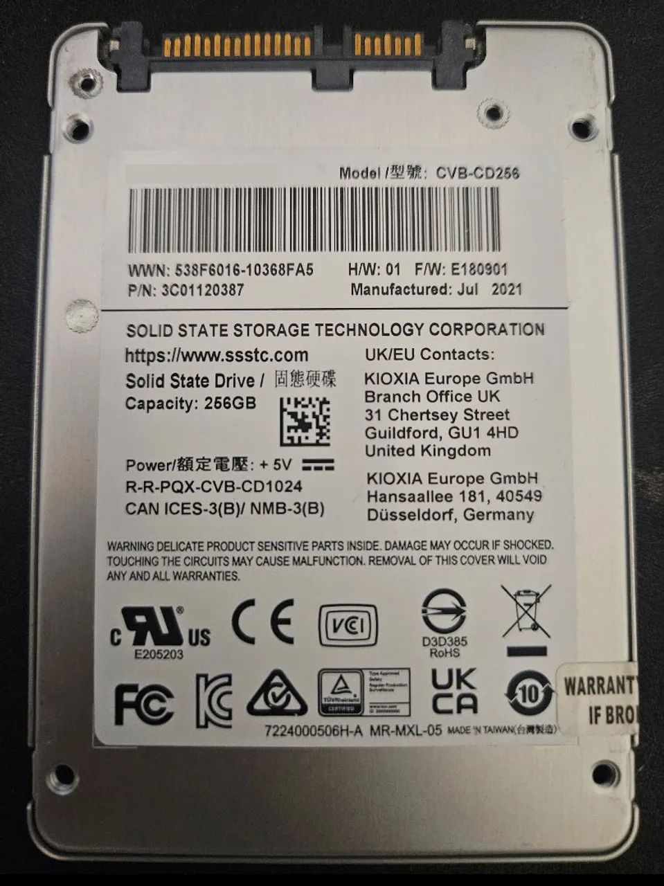SSD 256gb SATA