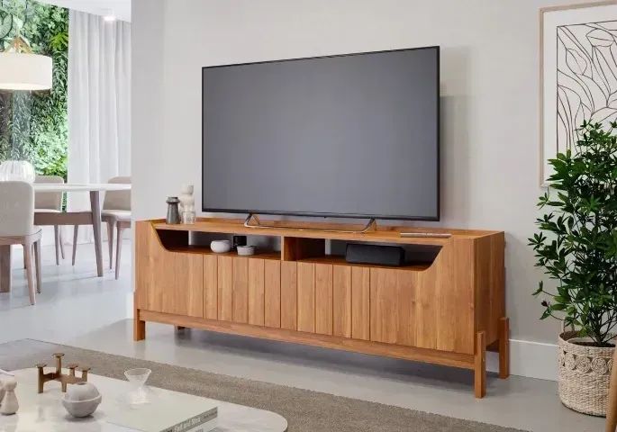 Home Moema Rack+Painel 100% MDF, Para Tvs ate 70" - Foto 4