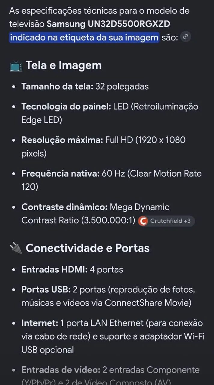 Televisão Samsung 32 polegadas  - Foto 3