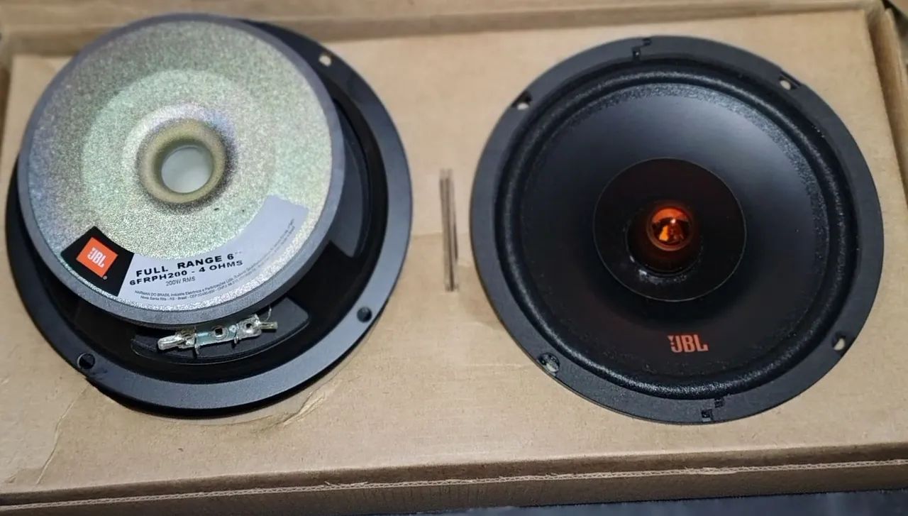 Par Alto Falantes Jbl Full Range 6 polegadas 200w Rms 4 Ohms 6frph200  - Foto 5