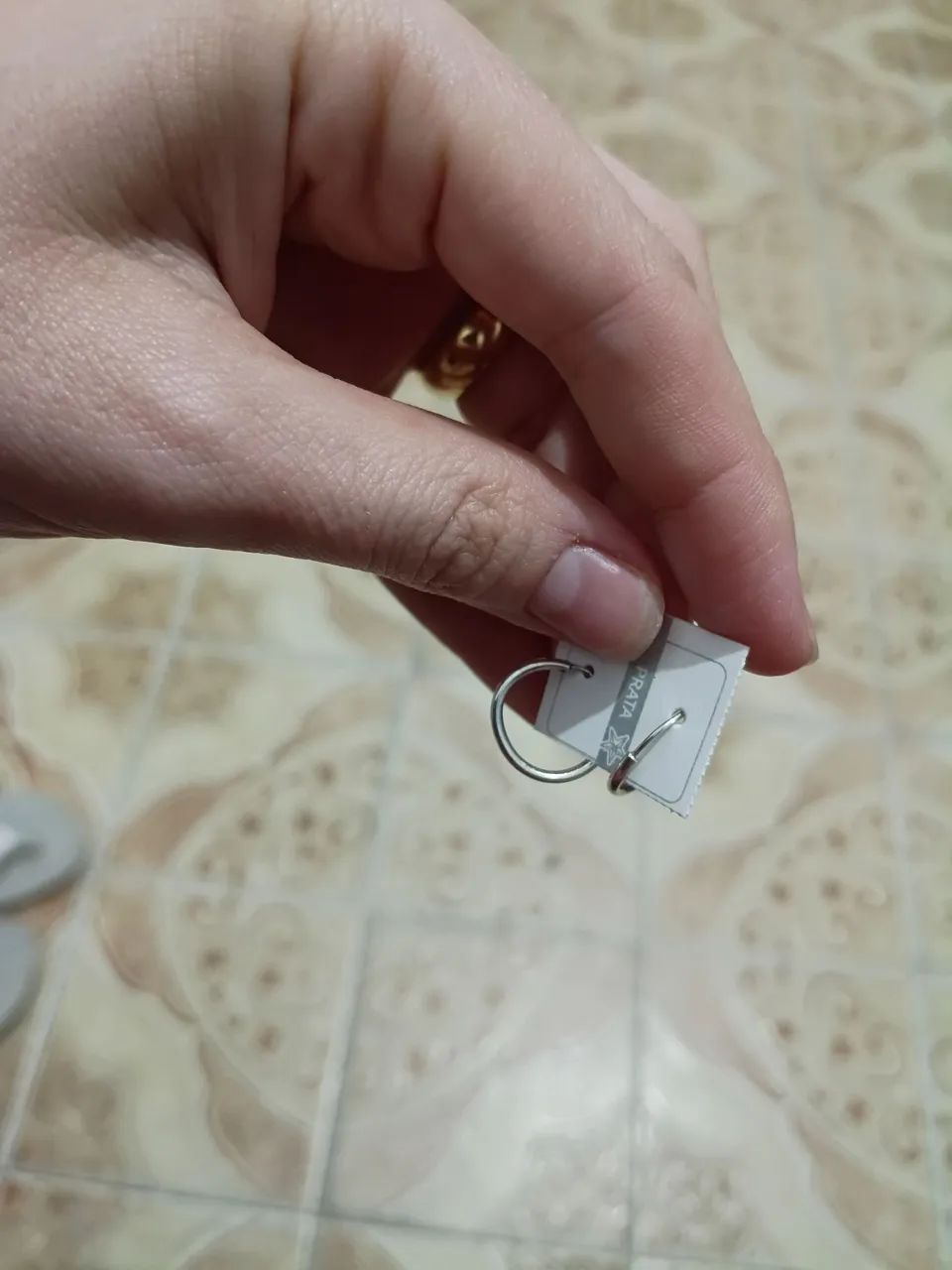 Brinco de Argola em Prata Legítima Teor 925 - Foto 4