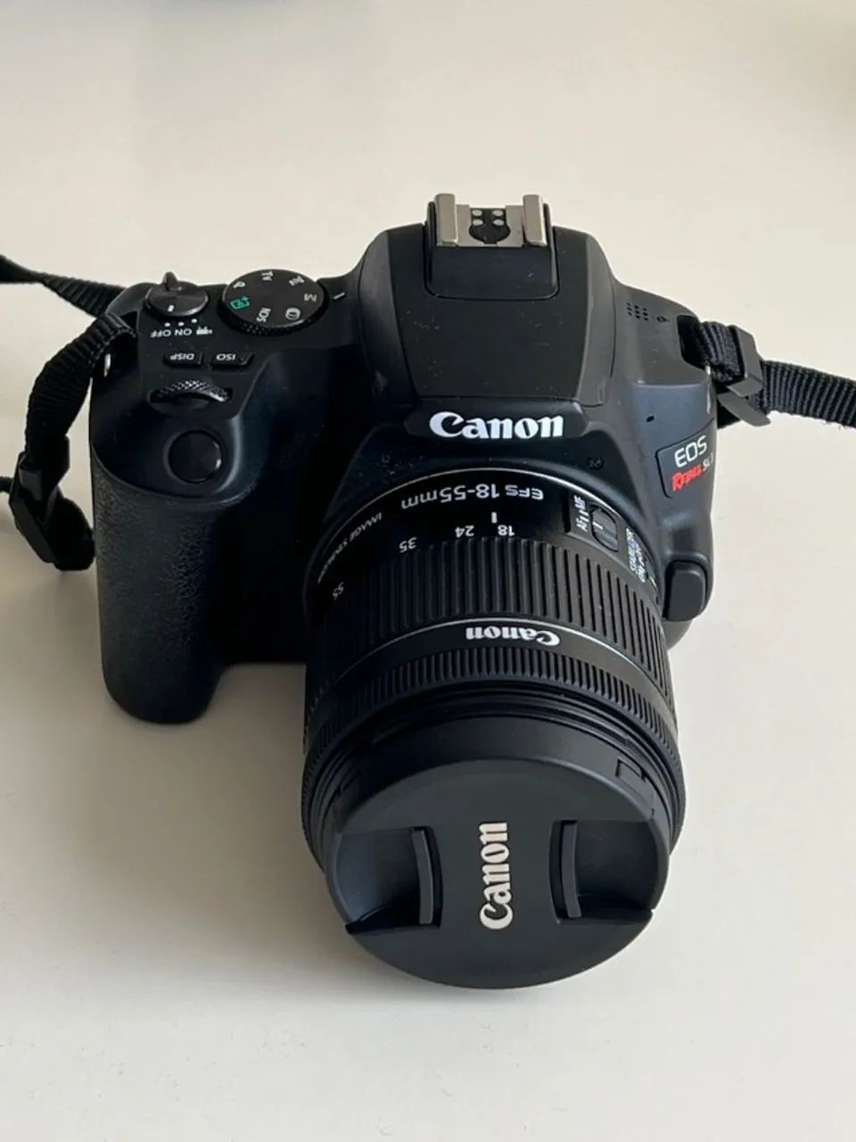 SL3 + lente 18-55mm, grava 4K, wifi, saída limpa, câmera Canon, só falo whats não falo olx - Foto 4