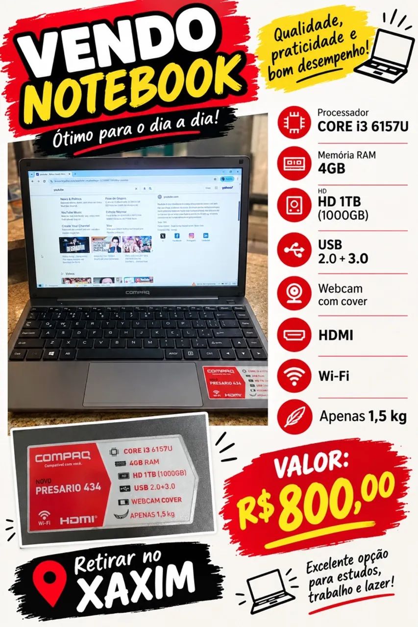Notebook compaq 