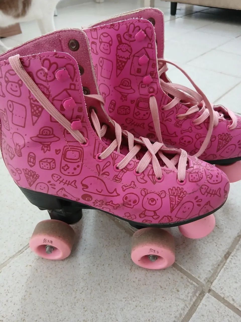 Patins Rosa menina n.36