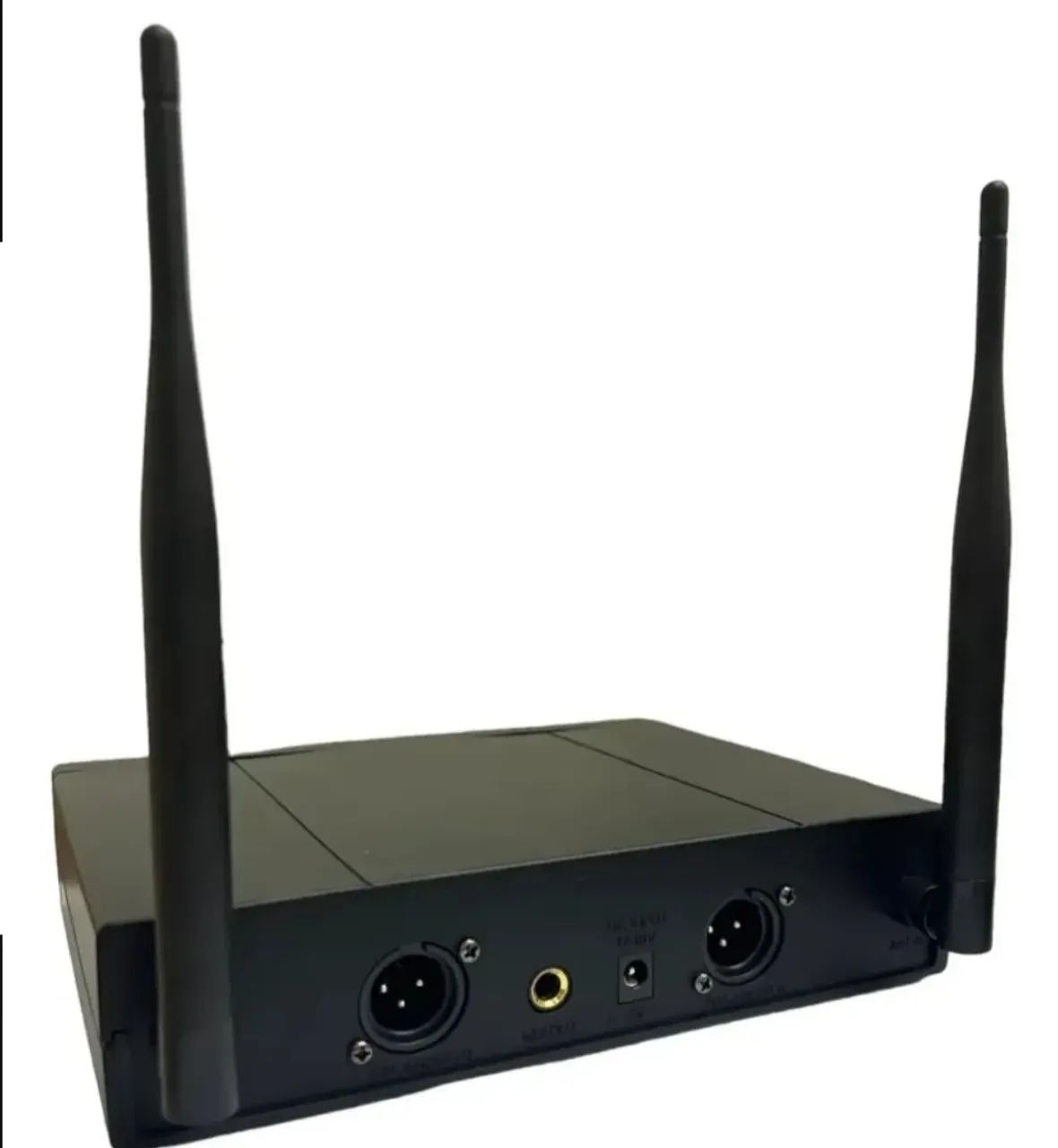 Microfone sem fio duplo UHF e receptor - Foto 3