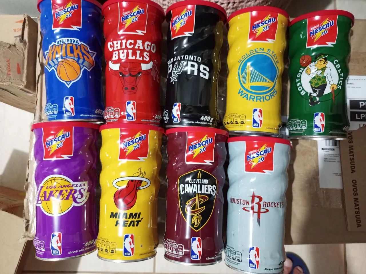 Latas Nescau Basquete 