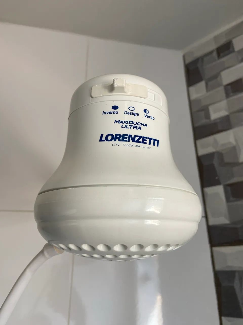Chuveiro Lorenzetti 127V com cano original