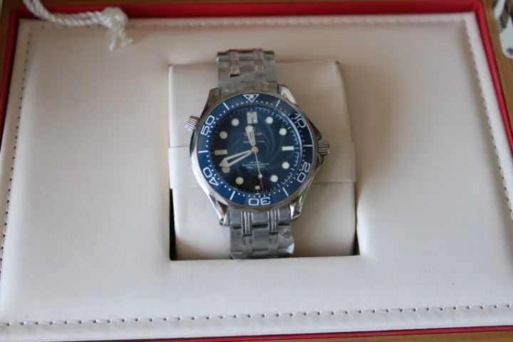 Relógio Omega Seamaster Automático - 42mm Aço Azul Prem AAA+ - Foto 2