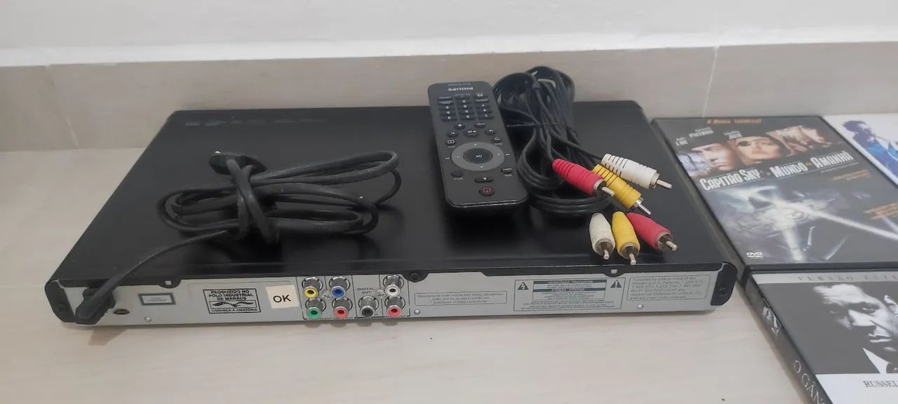 Aparelho de DVD plilips mais 20 filmes em DVD  - Foto 4