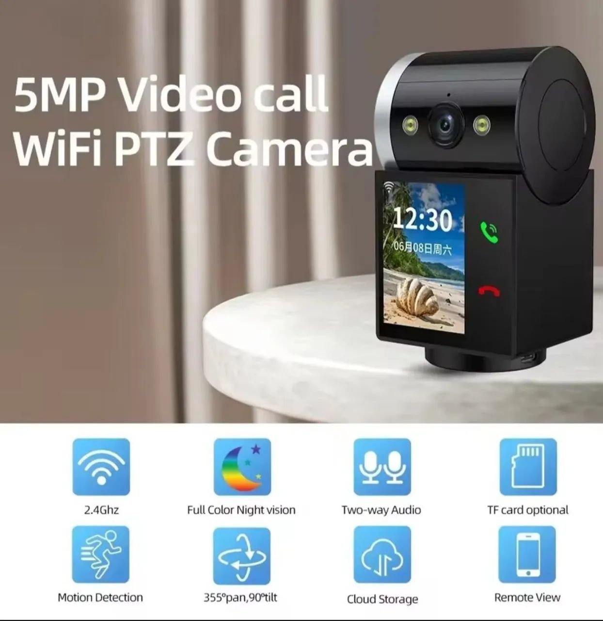 Câmera de segurança IP Wi-fi com função vídeo chamada  - Foto 2