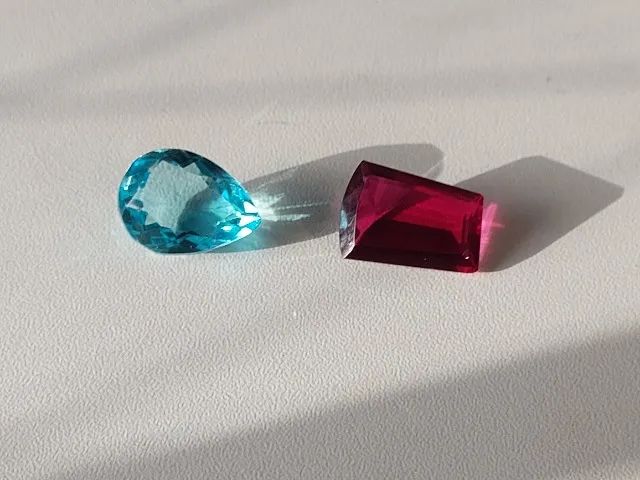 Água Marinha e Topázio vermelho