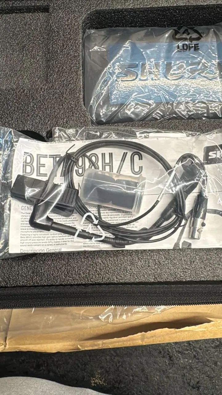 Microfone Shure beta 98H/C original com transmir completo. - Foto 4