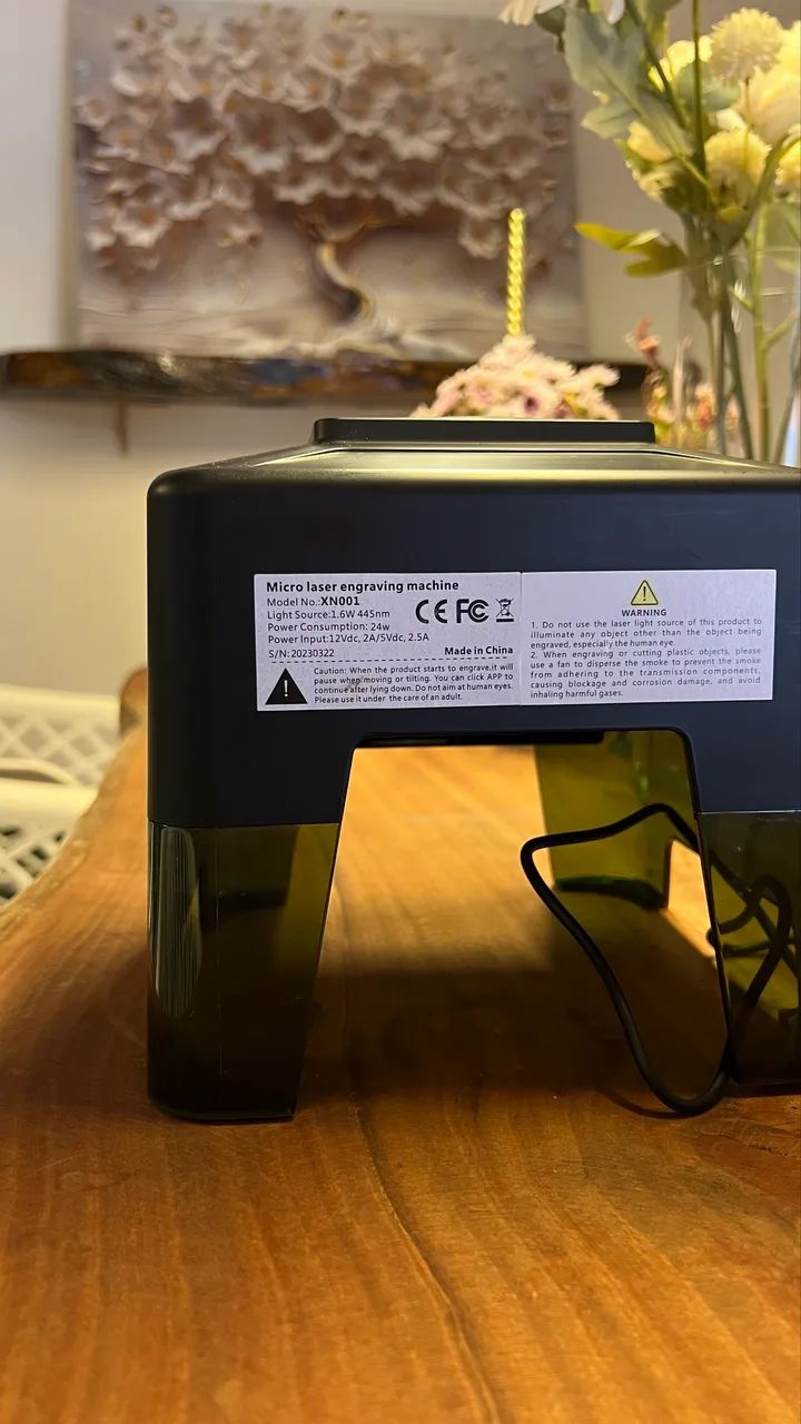 Máquina de Gravação a Laser Comgrow XN001 1.6W - Compacta e Portátil - Foto 3