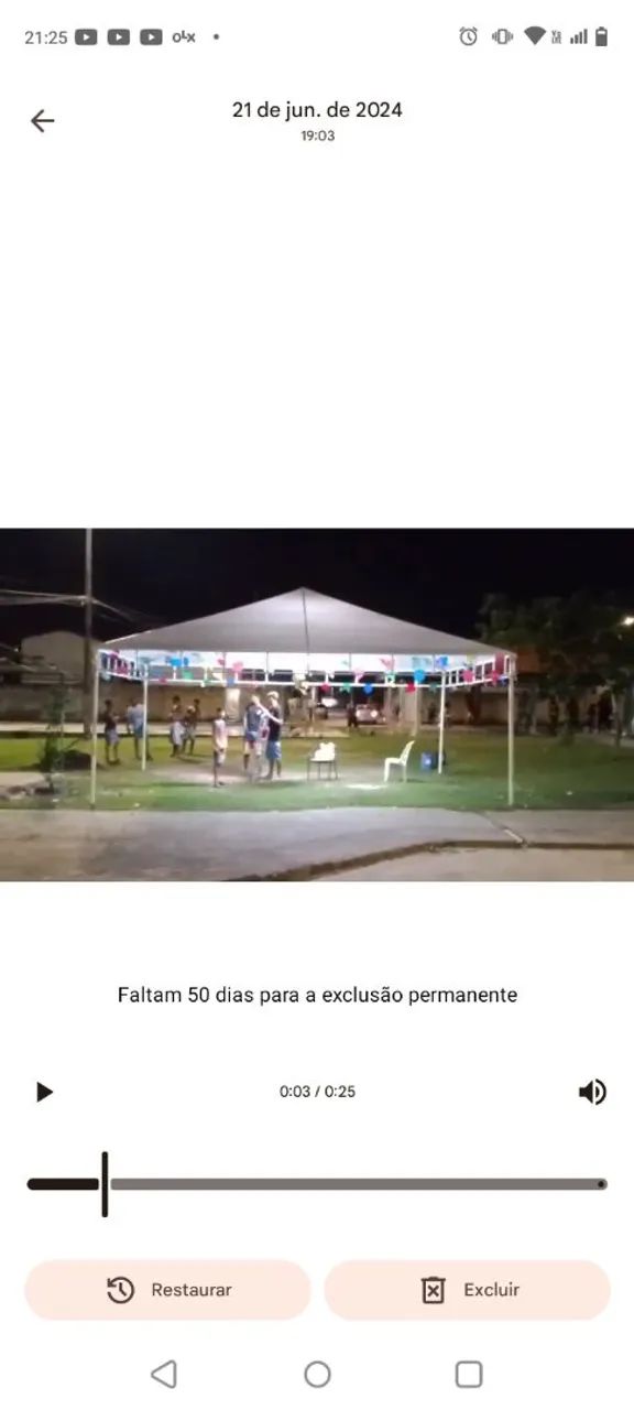 Vende-se um toldo medindo 7x5