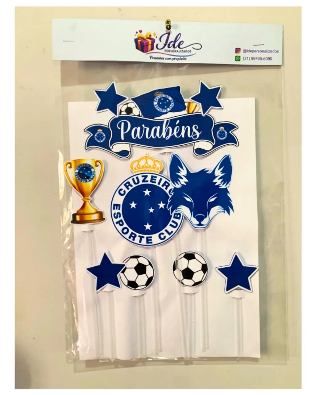 Topo de Bolo Cruzeiro - Foto 3