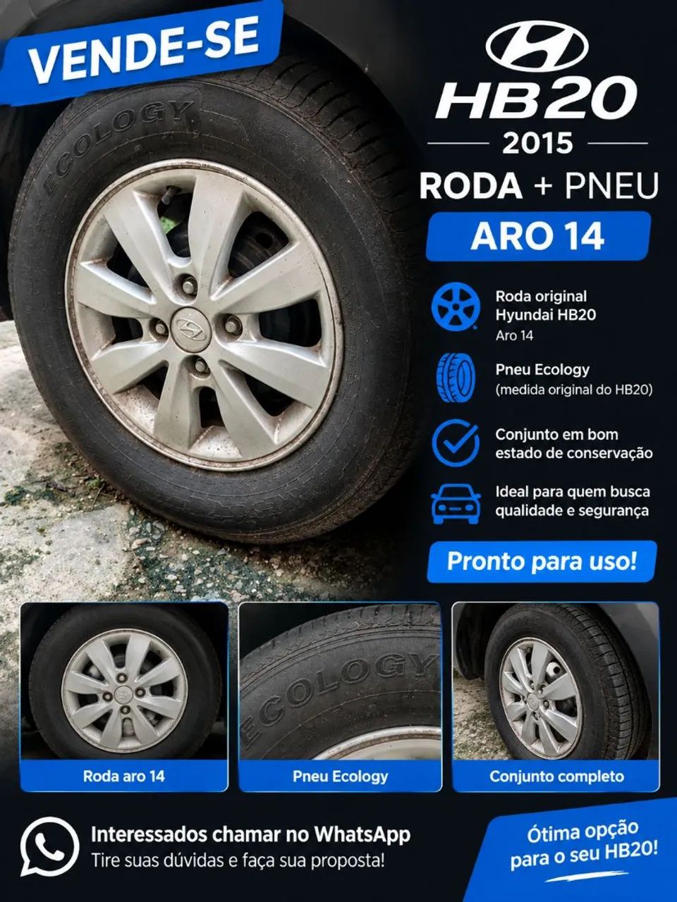 Pneu HB20 ARO 14 