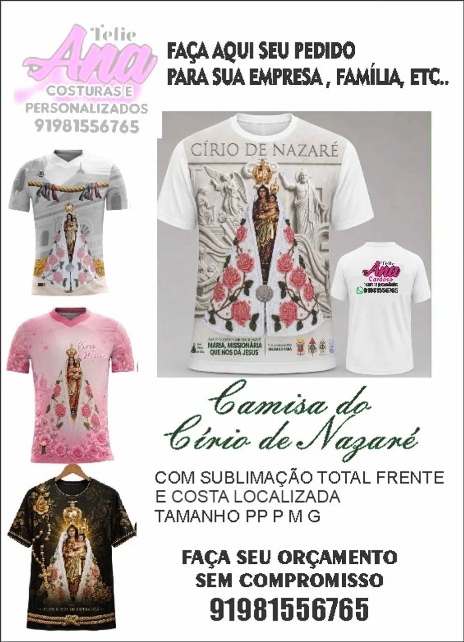 Camisa do Círio de Nazaré 