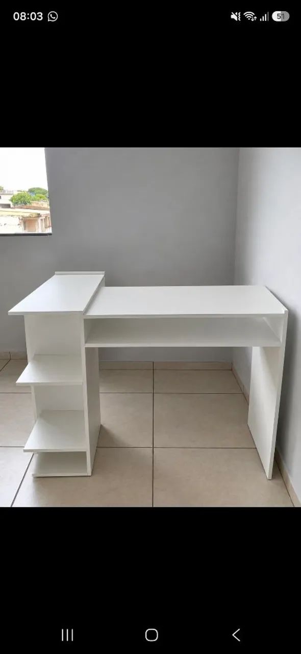 Mesa manicure em L