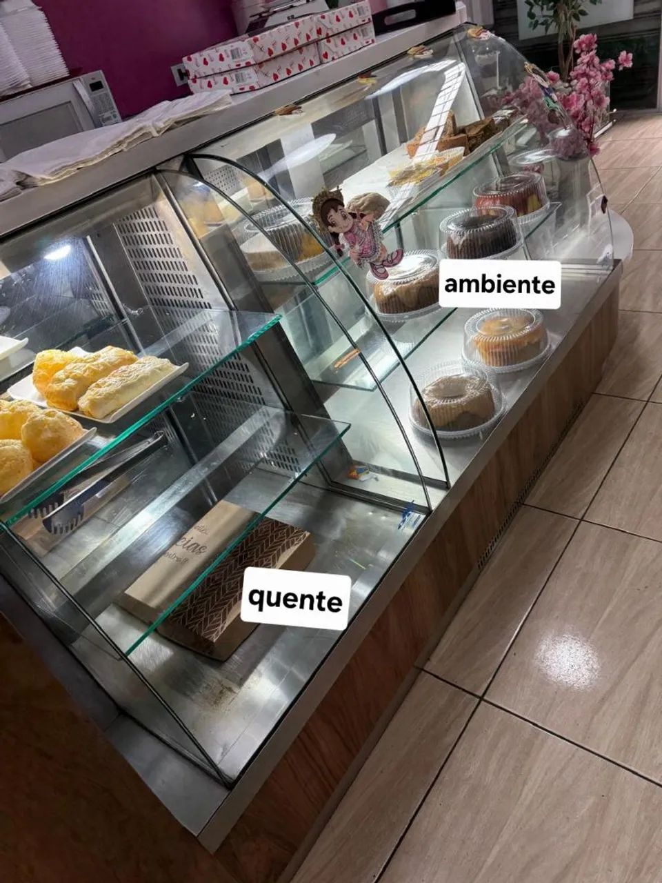 Conjunto de balcões quente, ambiente e refrigerado + balcão de serviço em inox 304 com pia - Foto 2