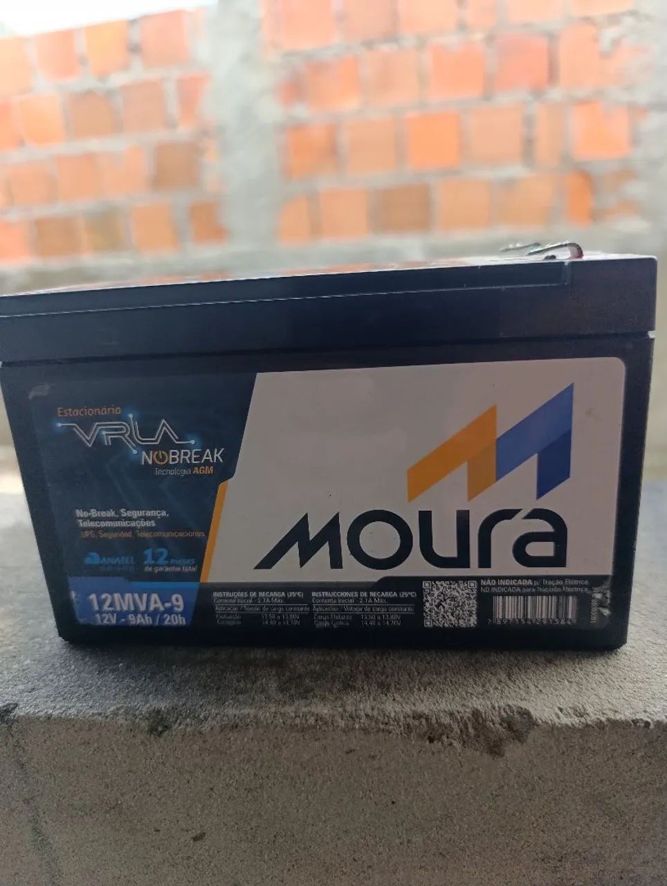Bateria Moura 12MVA-9 12V-9AH/20