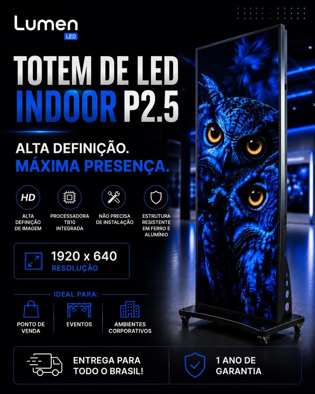 Totem de Led Indoor P2.5 - Foto 2