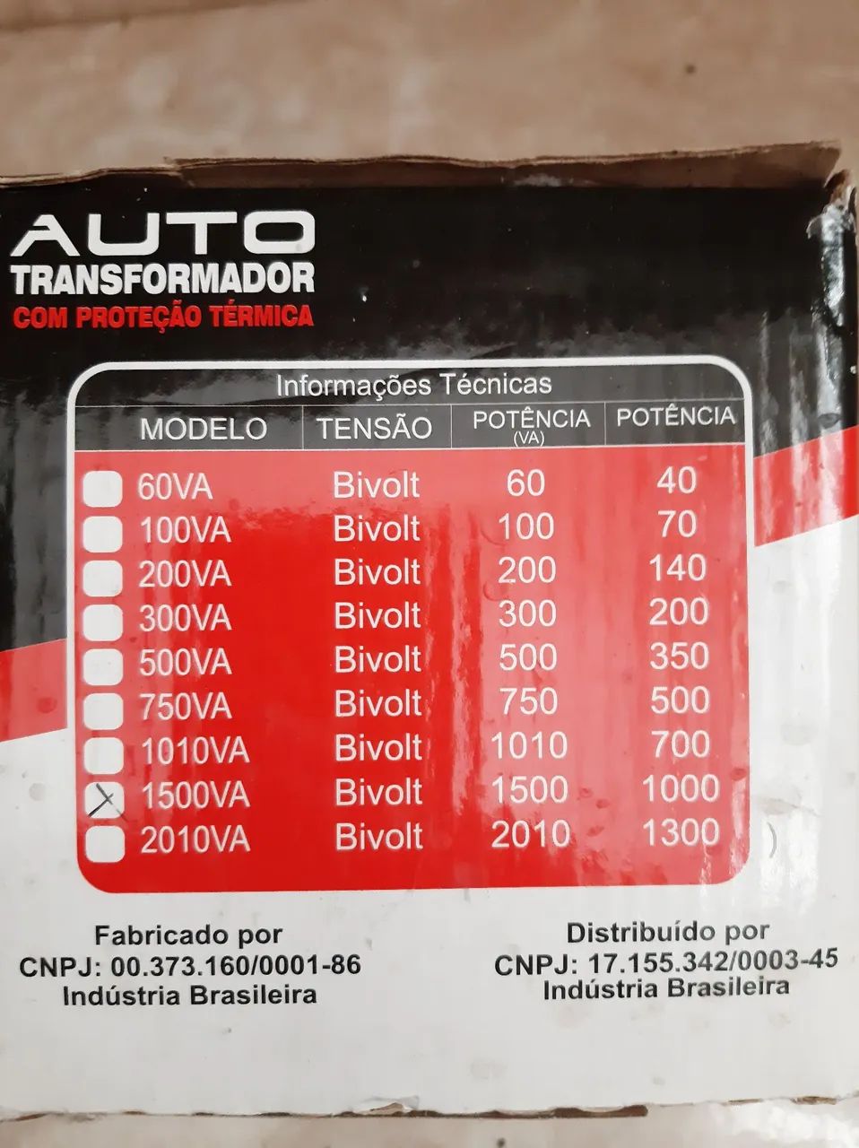 Transformador bivolt 