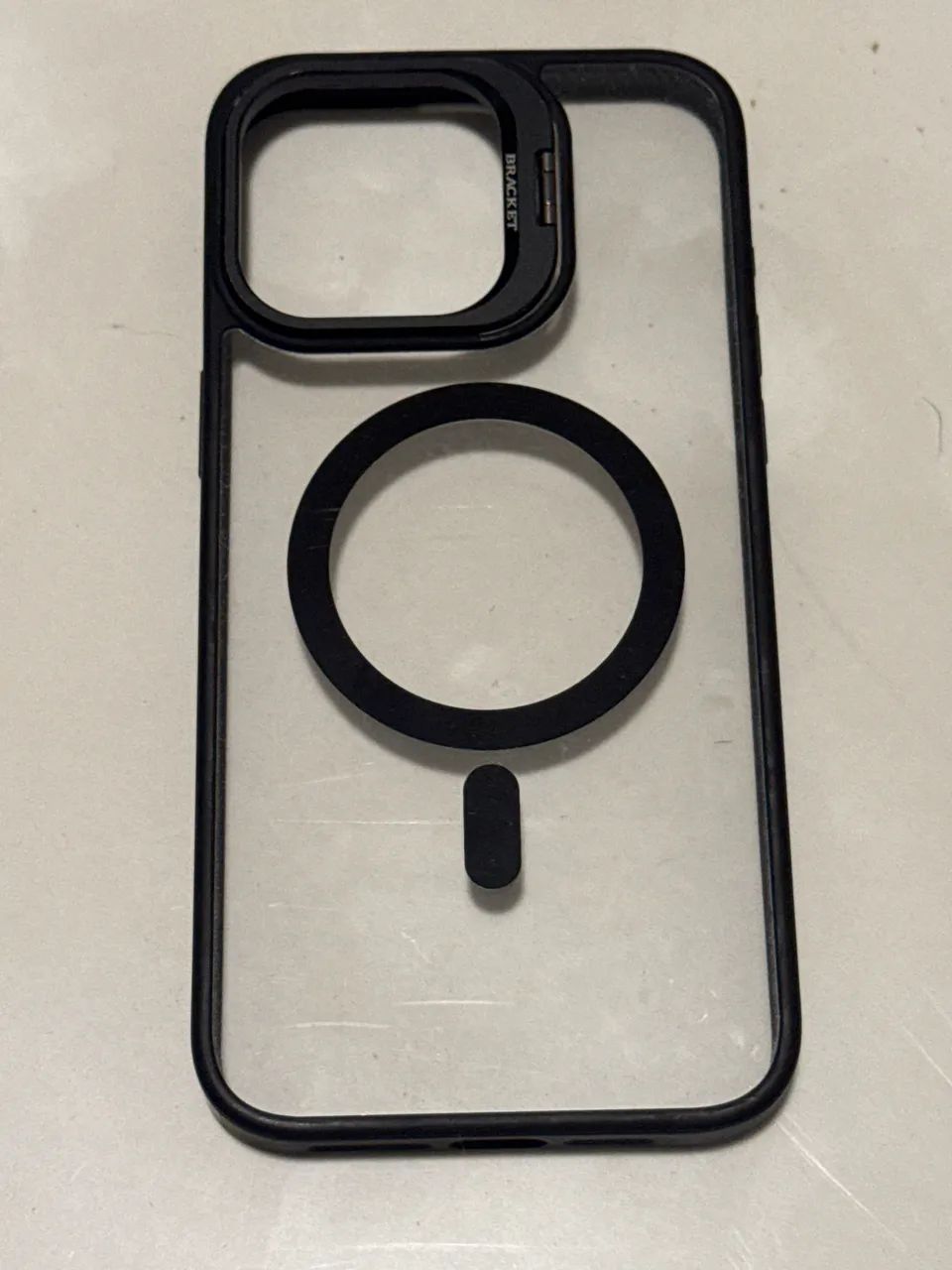 Capa iPhone 15 Pro Max preta suporte de vídeo MagSafe e proteção - Foto 3
